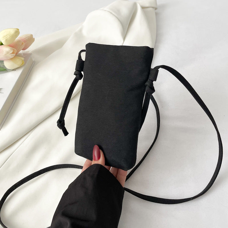 Female Mini Korean Style Canvas Cute Crossbody Bags