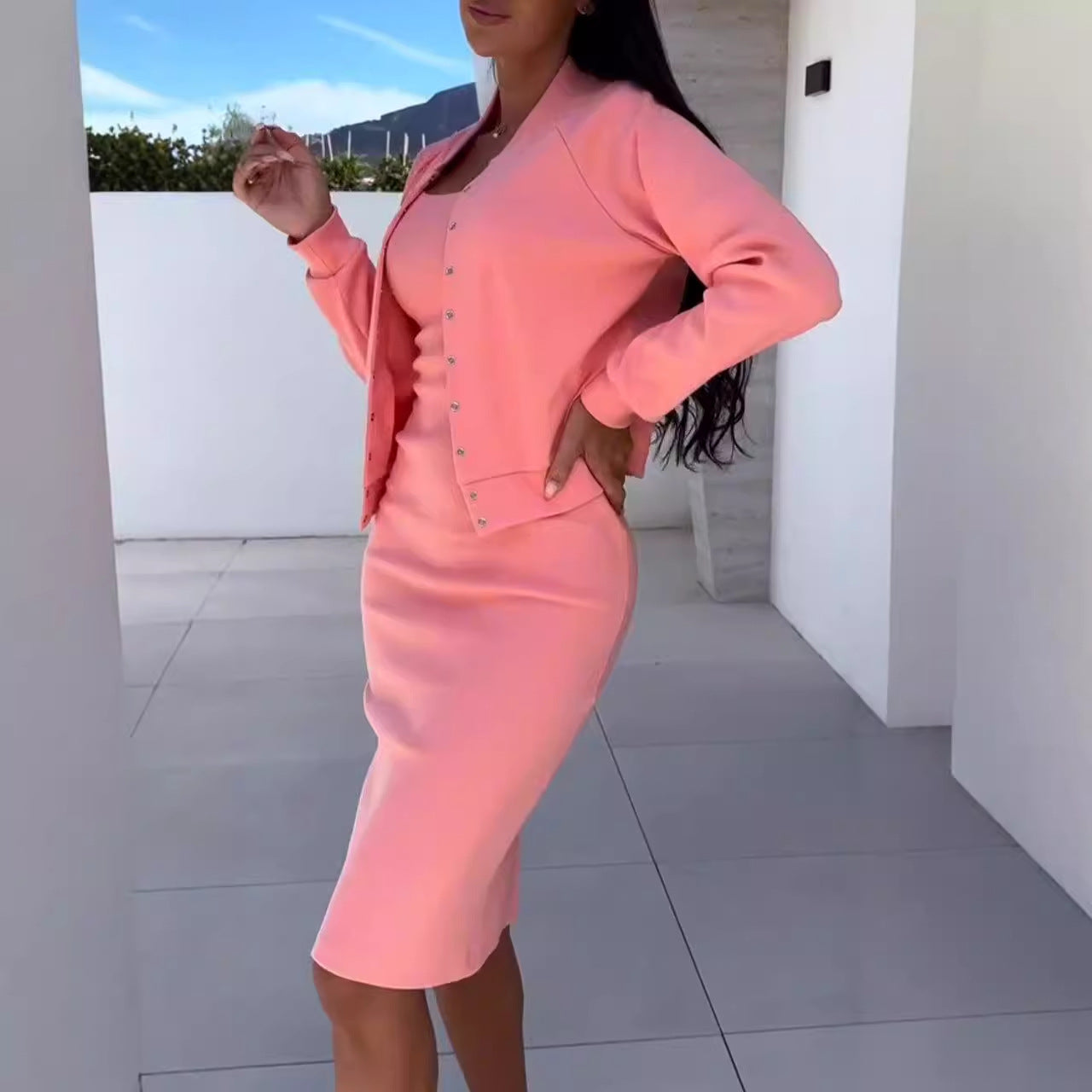 Women's Attractive Classic Versatile Suspender Two-piece Suits