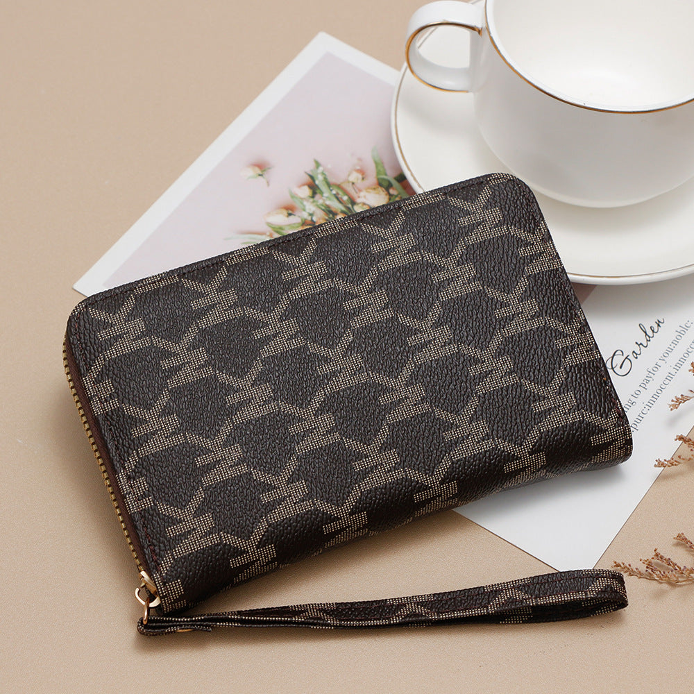 Women's Printed Commute Large Capacity Zipper Artistic Ladies Wallets