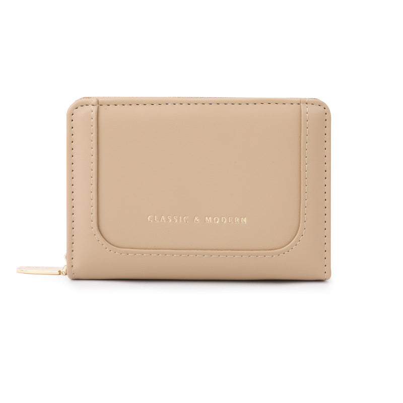 Women's Fashion Stitching Large Capacity Korean Style Ladies Wallets