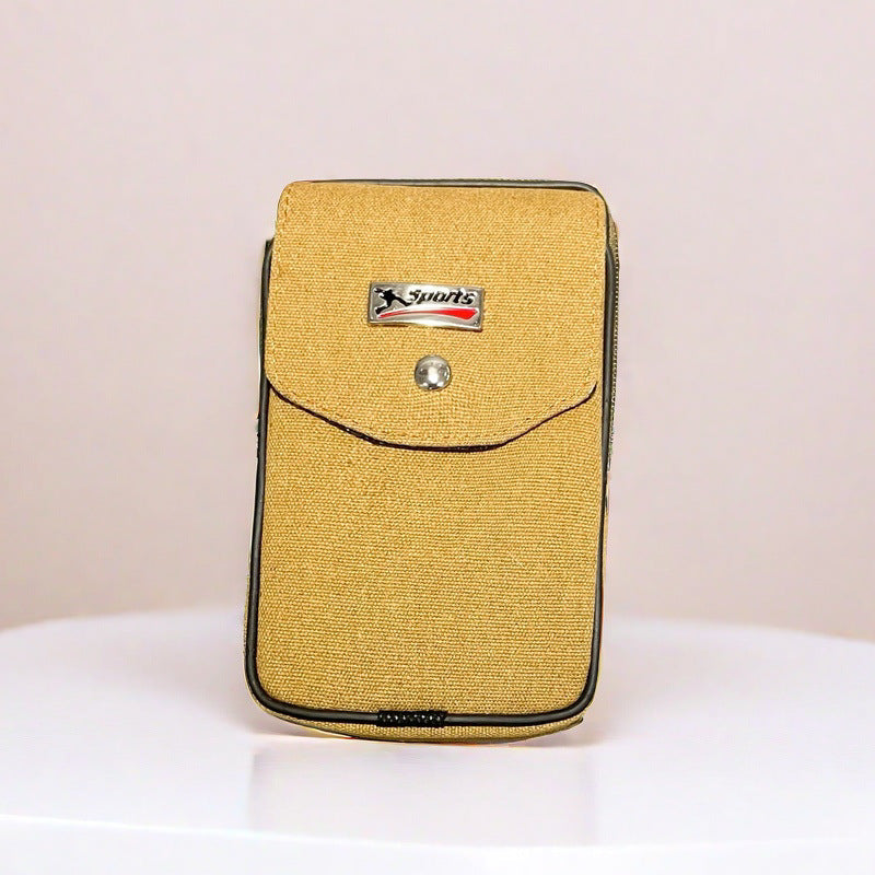 Men's Canvas Mobile Large Capacity Construction Site Men's Waist Packs