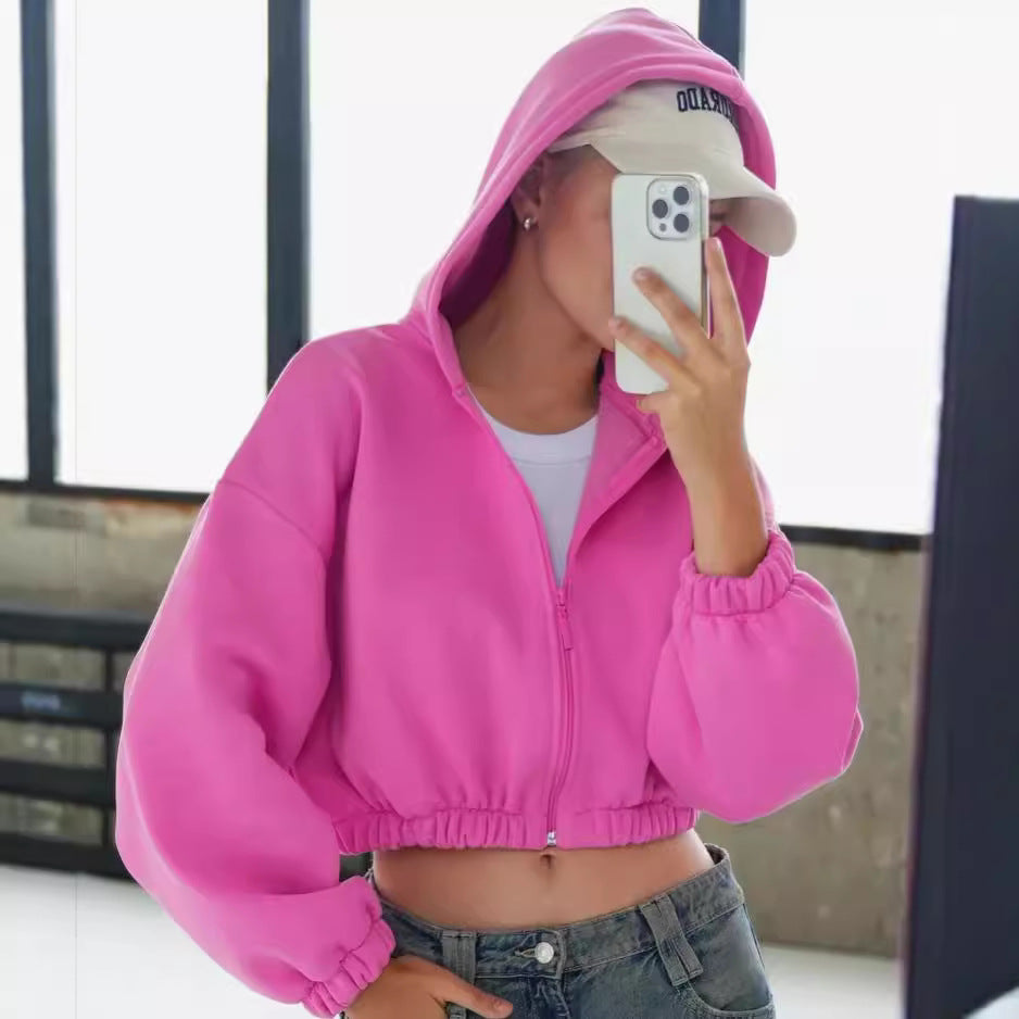 Stylish Women's Leisure Hoodie Long-sleeved Sweatshirt Women's Sweater, Sweater