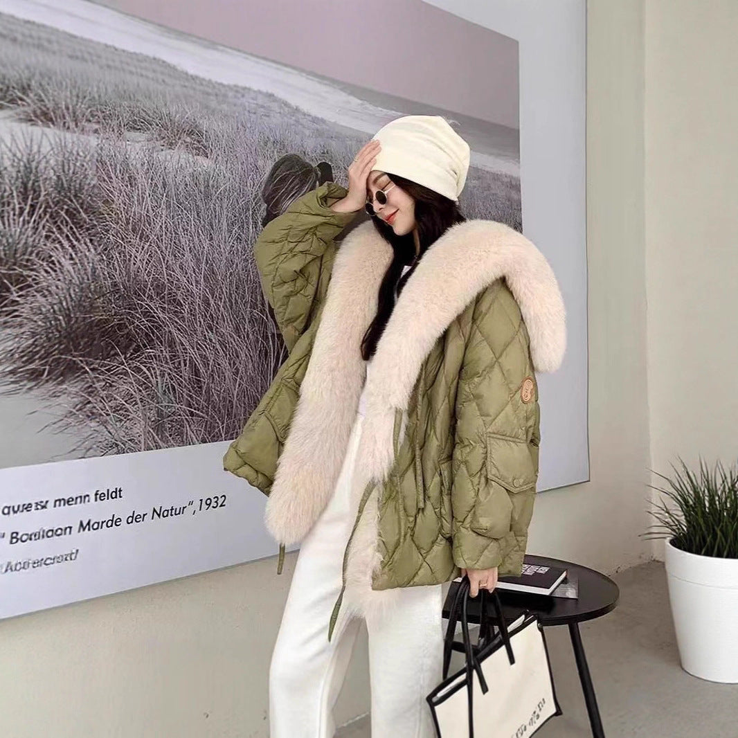 Luxury Premium Environmental Protection Fur Big Collar Vests