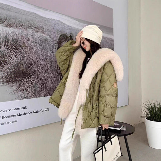 Luxury Premium Environmental Protection Fur Big Collar Vests