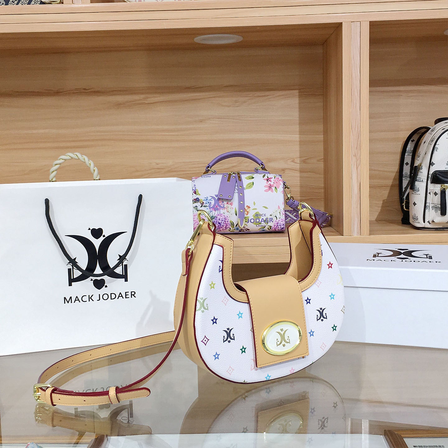 Twist Weave Crescent Autumn Niche Printed Armpit Bags