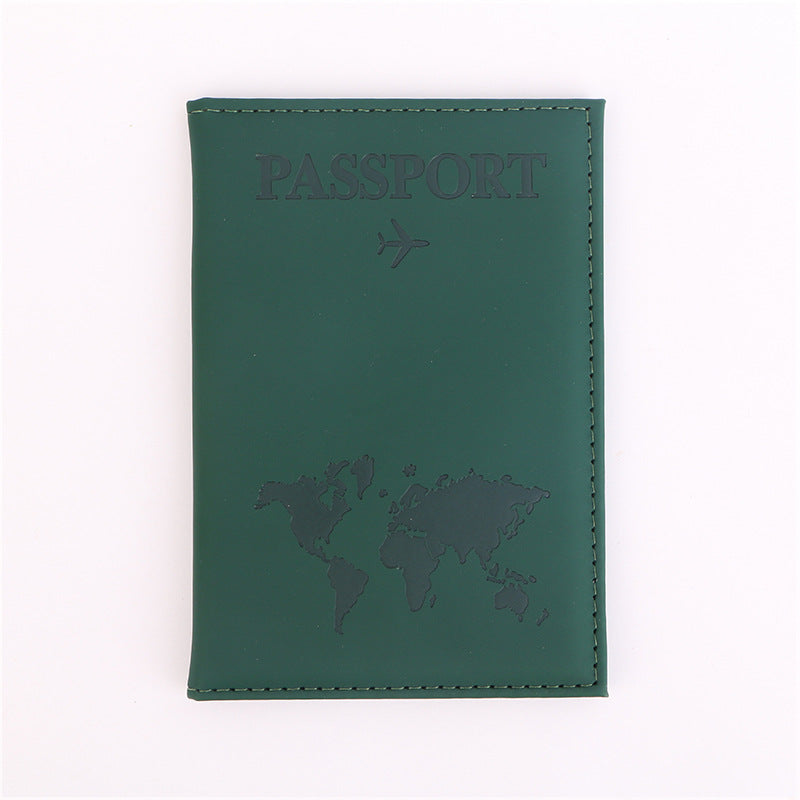 Plain Document Embossed Map Style Passport Id Package