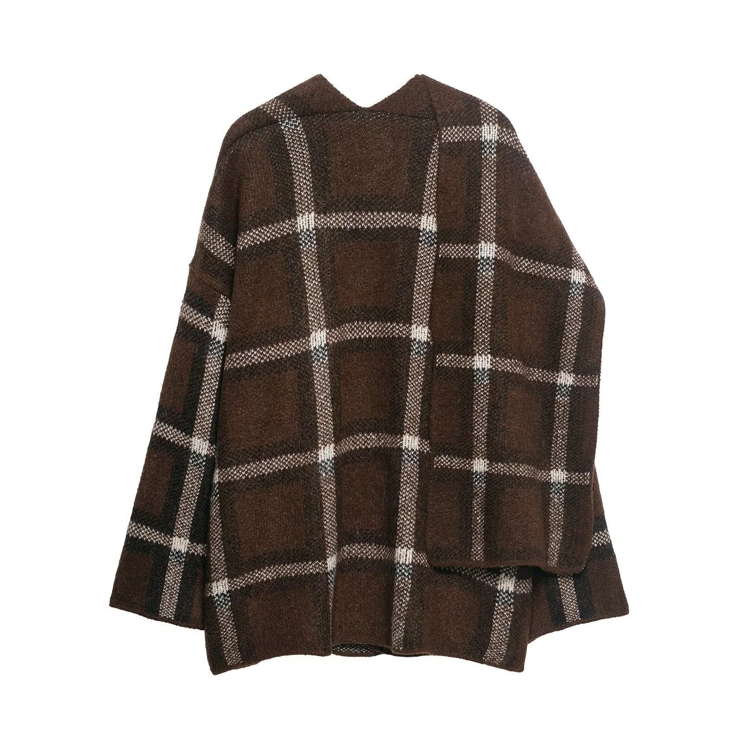 Women's Commuting Fashion Casual Plaid Scarf Knitwear