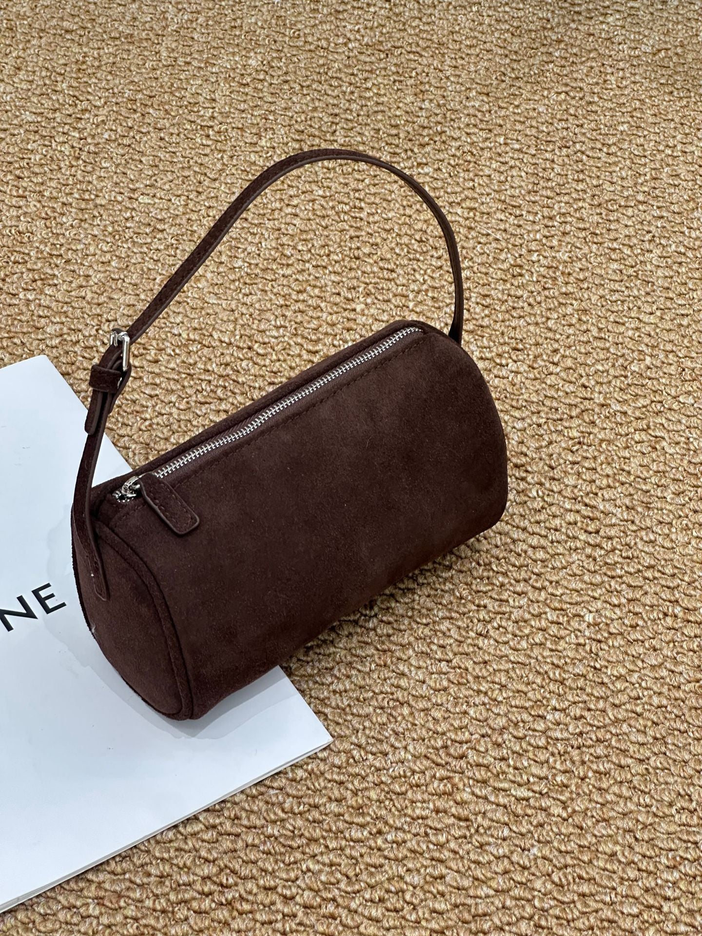 Women's Matte Cowhide High-grade Leather Simple Texture Underarm Handbags