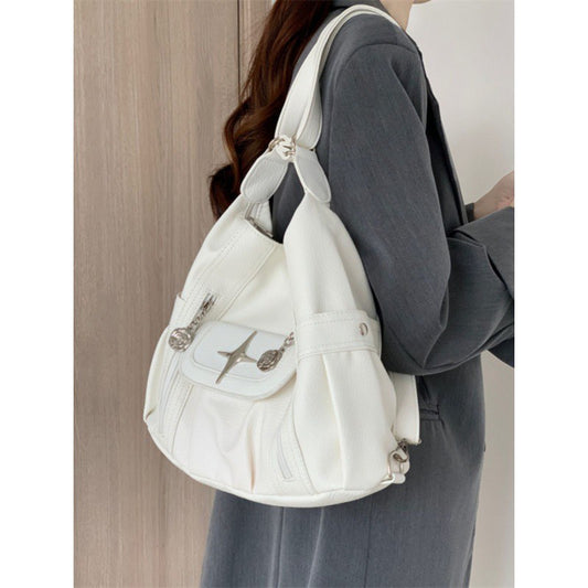 Women's Soft Leather Large Capacity Totes Niche Handbags