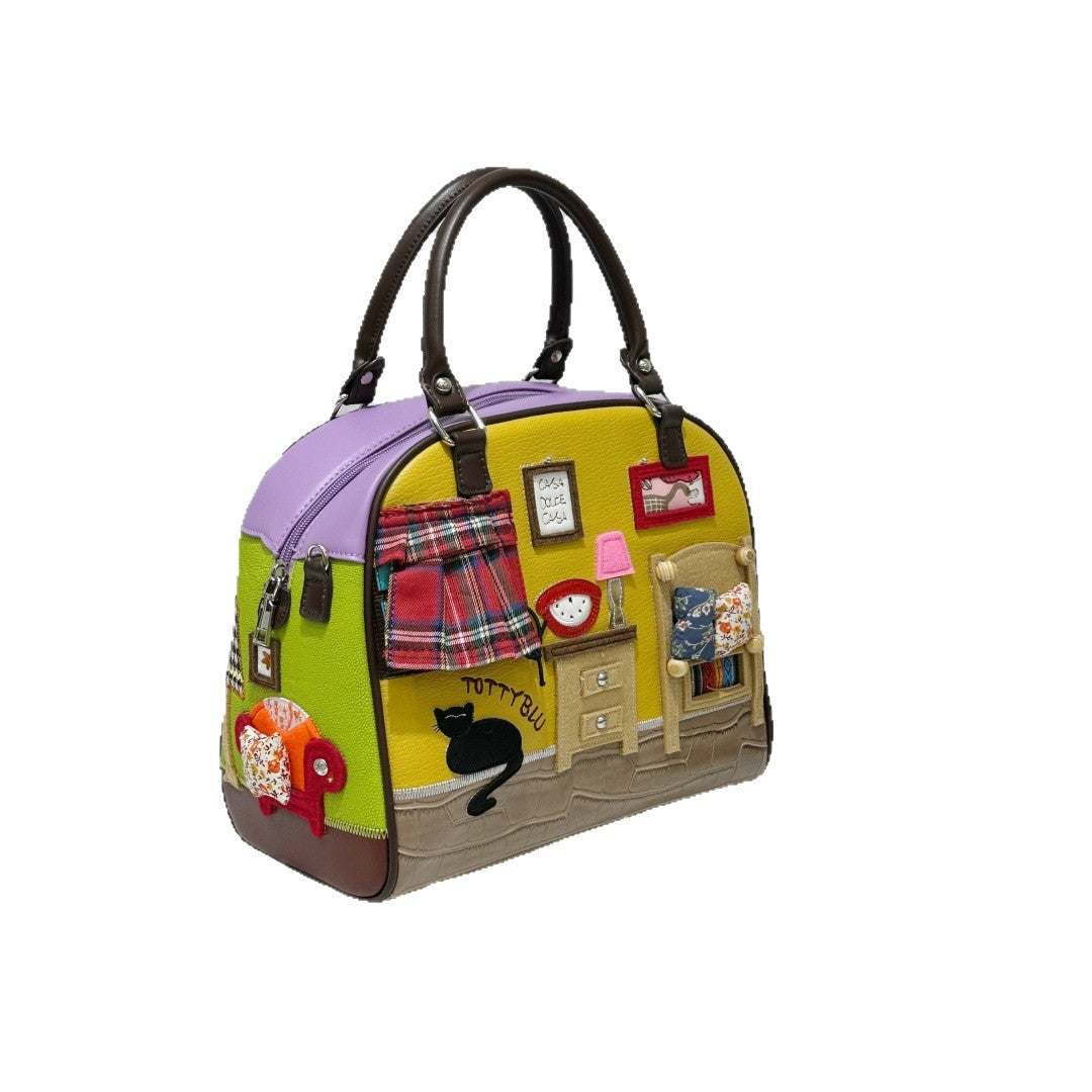 Fashion Women's Portable Personalized Embroidered Creative Handbags