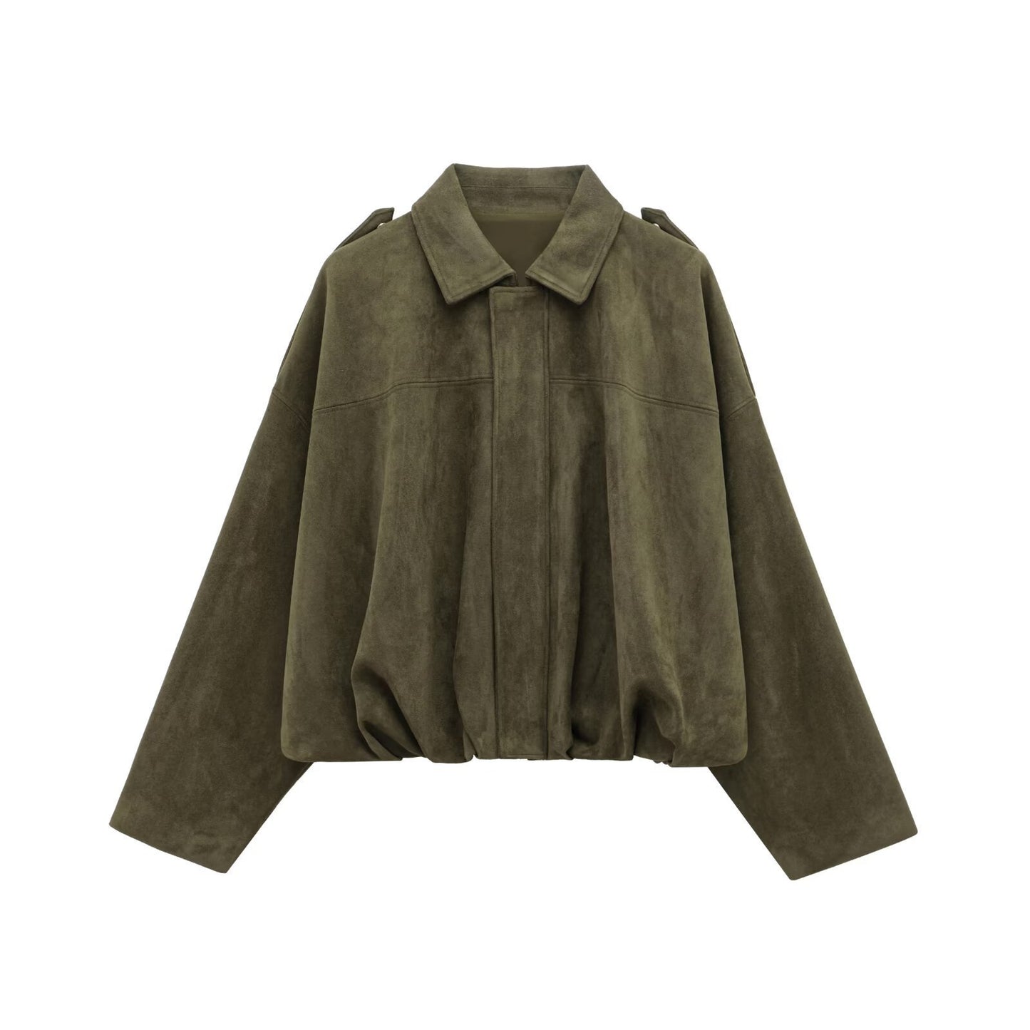 Women's Summer Commuter Fashionable Suede Texture Pilot Jackets