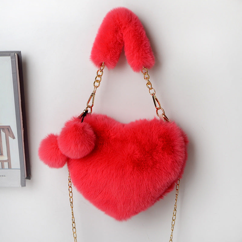 Attractive Versatile Classy Cool Heart Heart-shaped Shoulder Bags