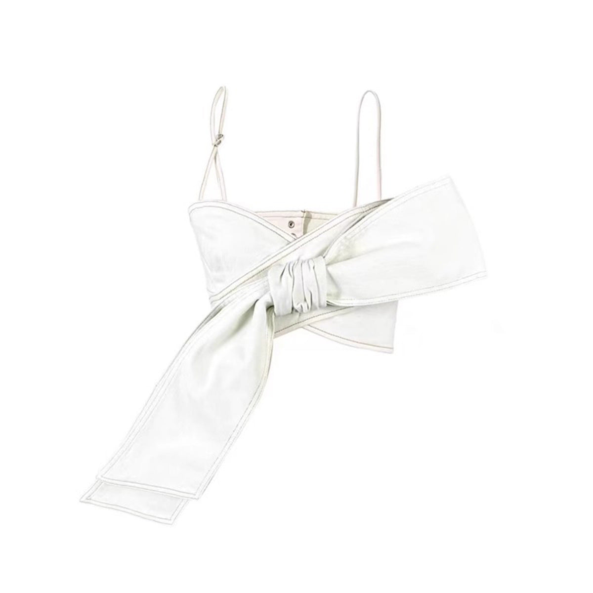 Three-dimensional Bow Tube Knot Straight Wide Suits