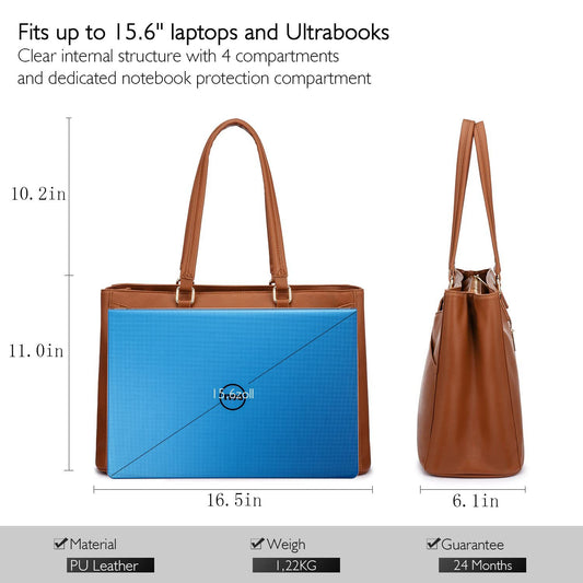 Classy Compartment Computer Work Single Solid Handbags
