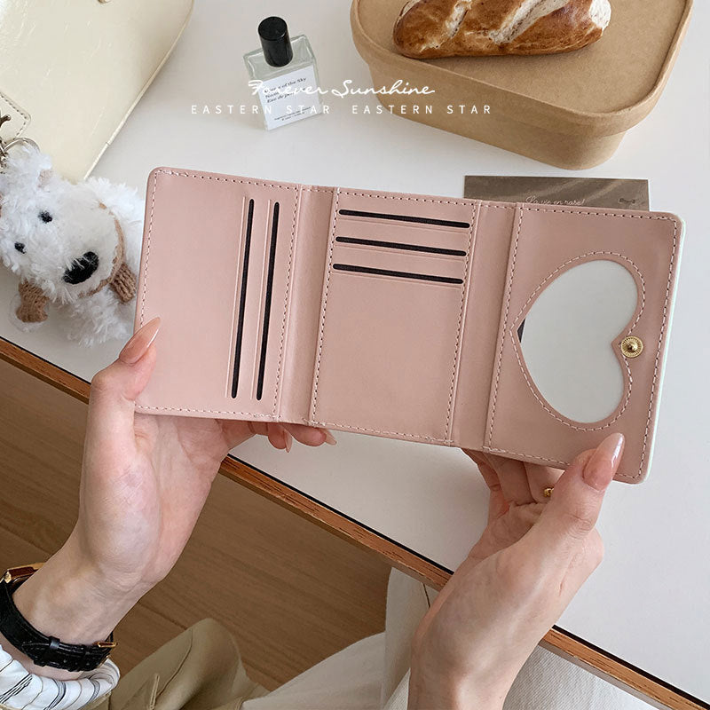 Women's Summer Bow Outing Cute Pearl Ladies Wallets