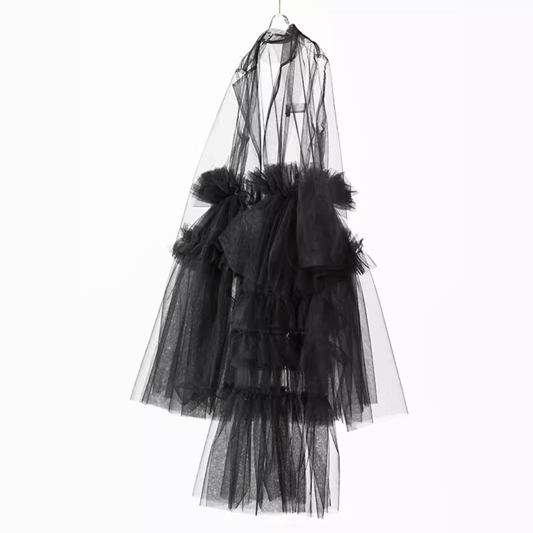 European Goods Design Tulle Summer Collar Dresses