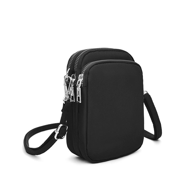 Women's Nylon Mobile Lightweight Fashion Mini Vertical Phone Bags