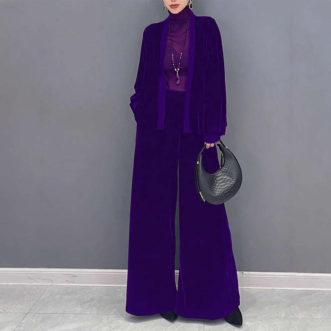 Women's Veet Elegant Capable Simple Loose Long-sleeved Suits