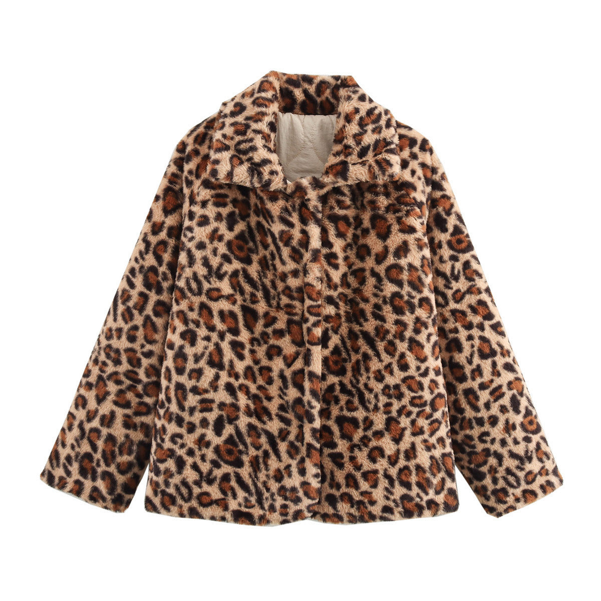 Women's Street Fashion Polo Collar Double-sided Quilted Jackets