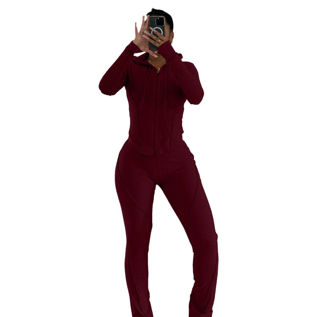 Women's Urban Thread Sunken Stripe Stitching Line Fashion Suits