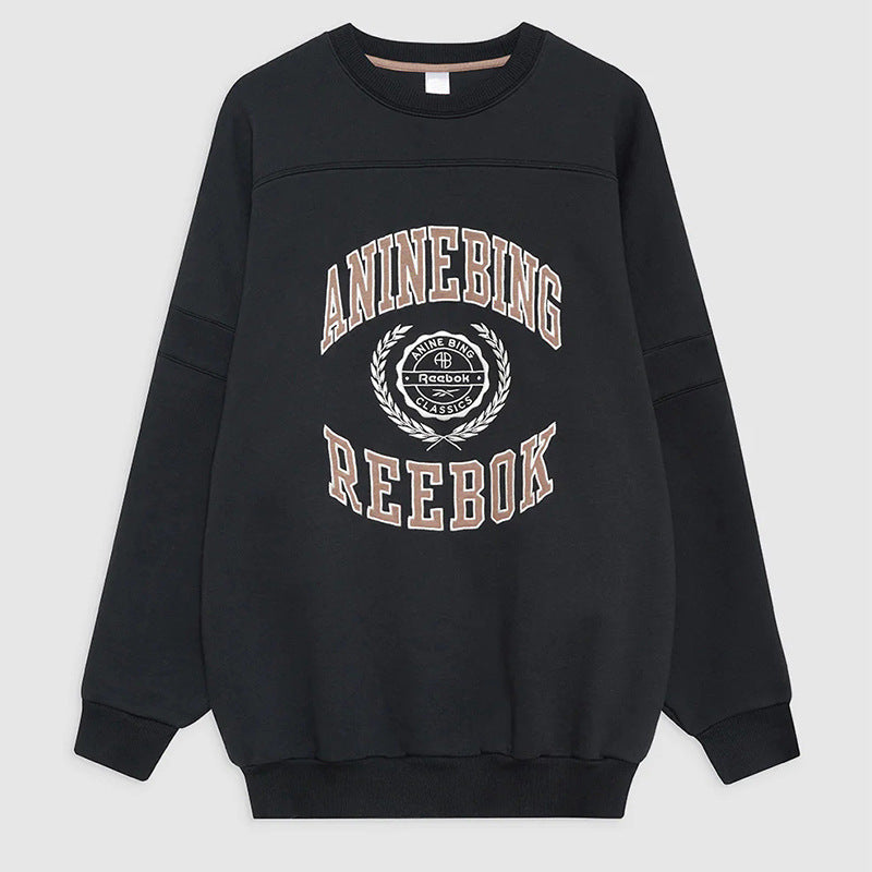 Women's North American Niche Front Letter Affixed Sweaters