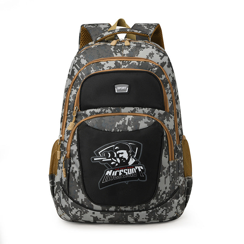 Chicken Dinner Jesus Survival Level Camouflage Backpacks