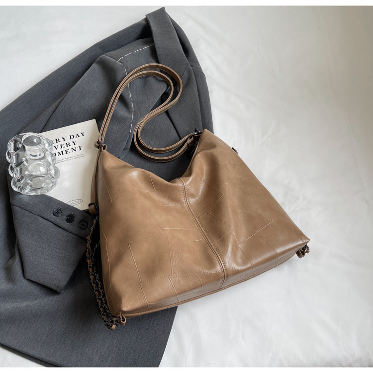 Minority Large Capacity Soft Surface High Sense Shoulder Bags