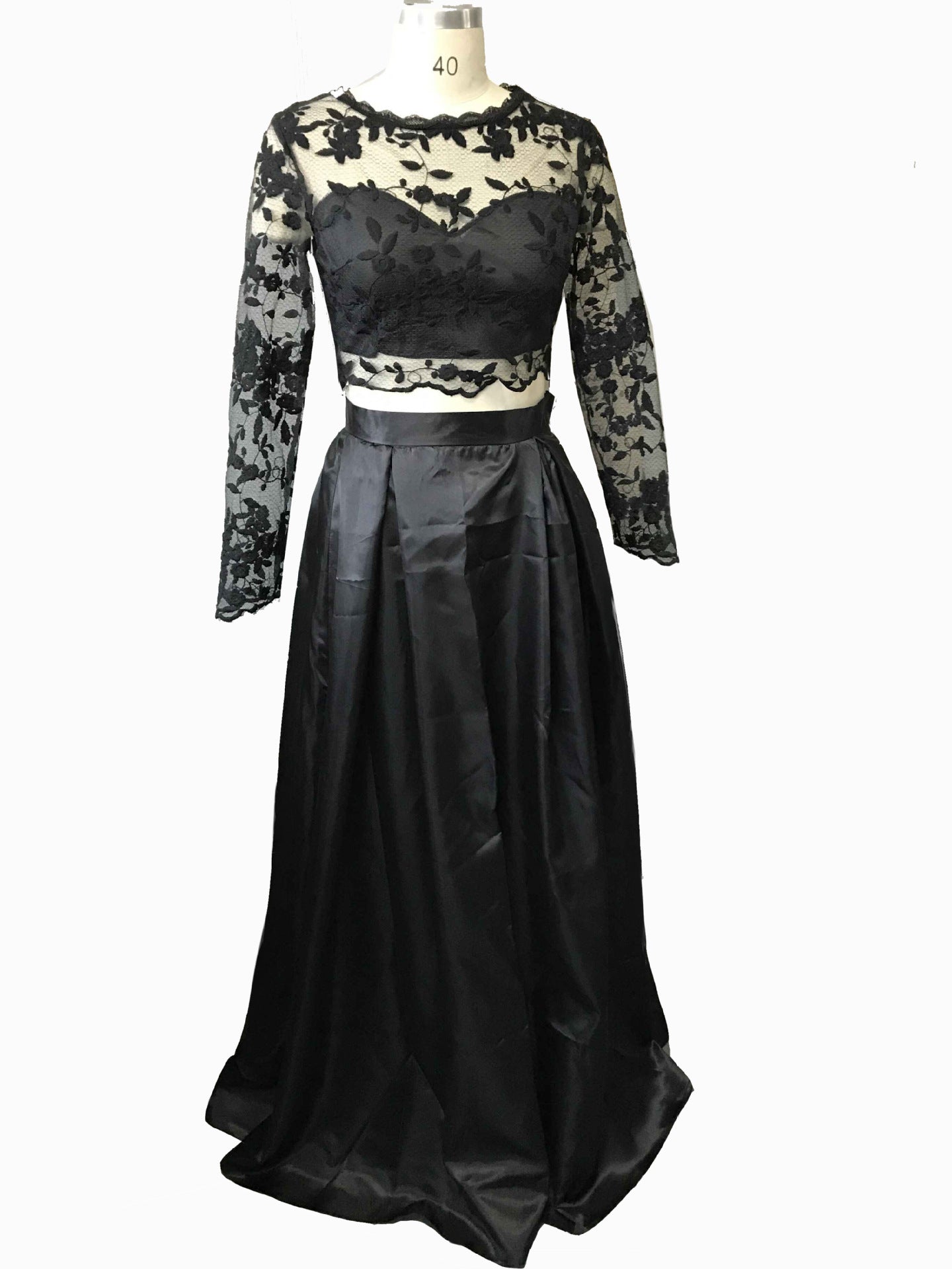 Lace Mesh Embroidered Two-piece Party Dress Wedding Dresses