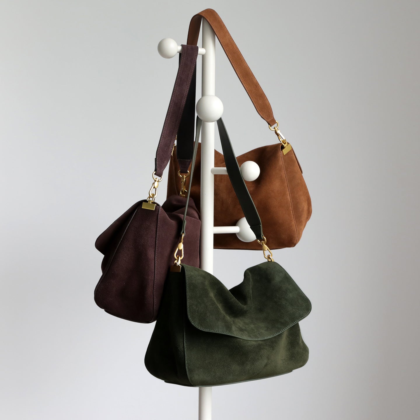 Women's Matte Cowhide Simple Underarm Commuter Large Bags