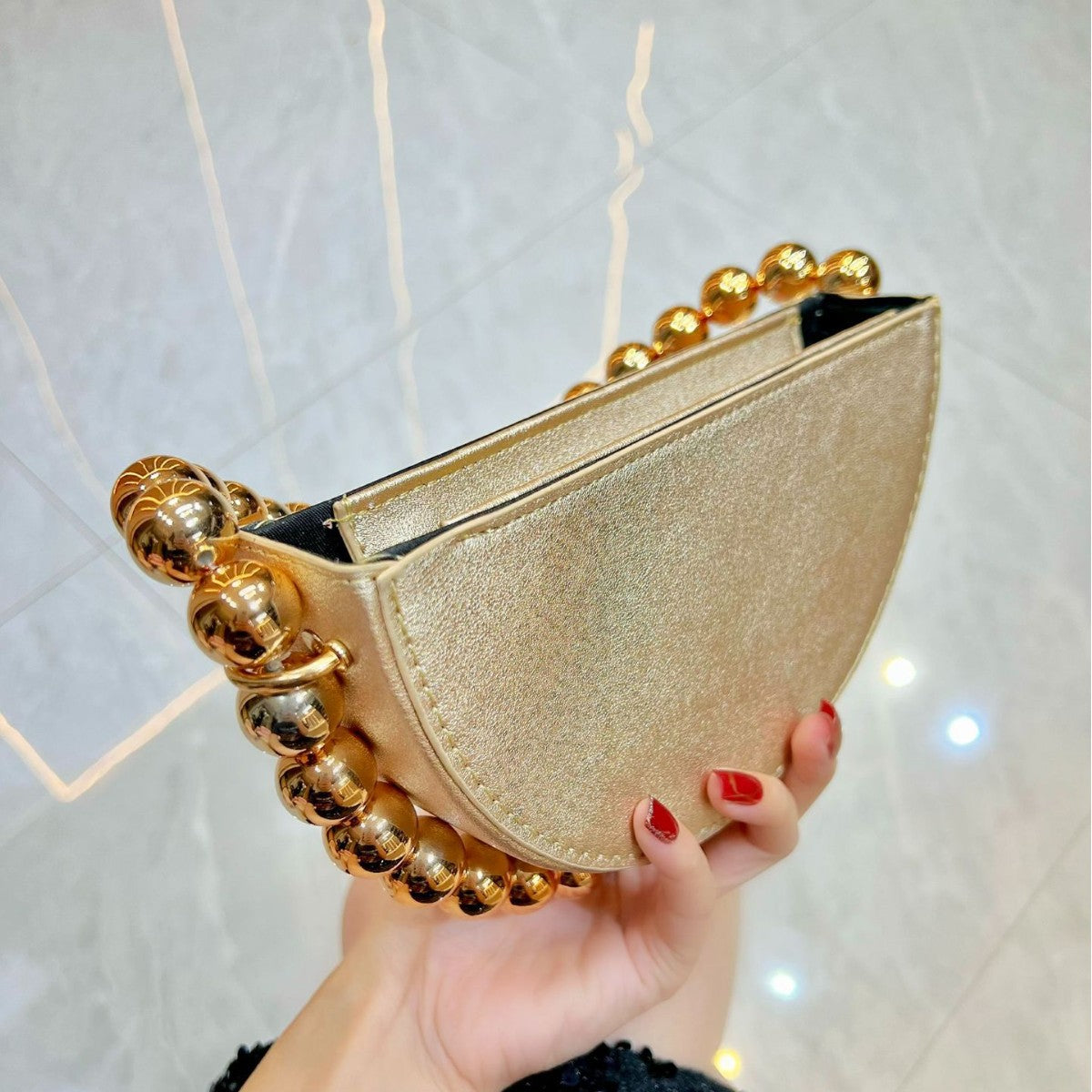 Women's Beaded Urban Simple Semicircle Dress Garment Bags