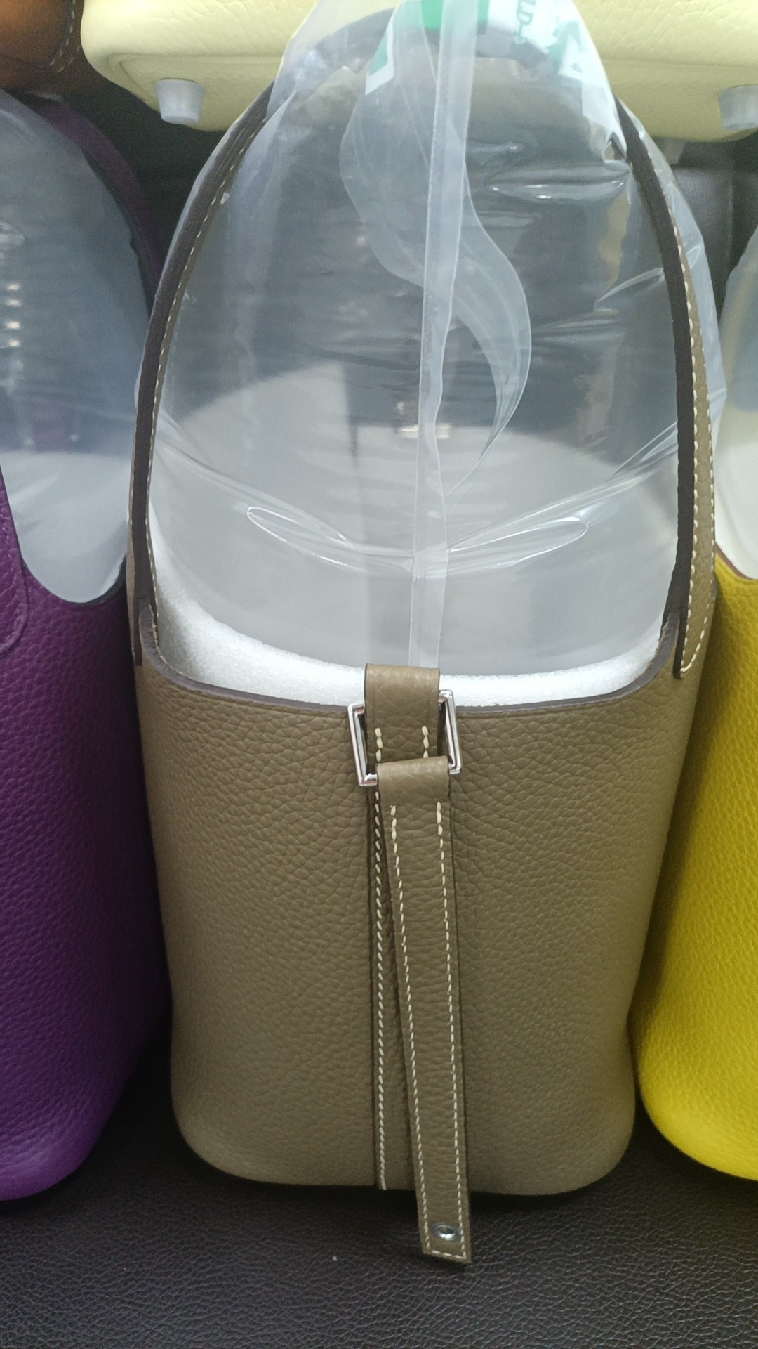 New Vegetable Basket Layer Thickness Cowhide Handbags