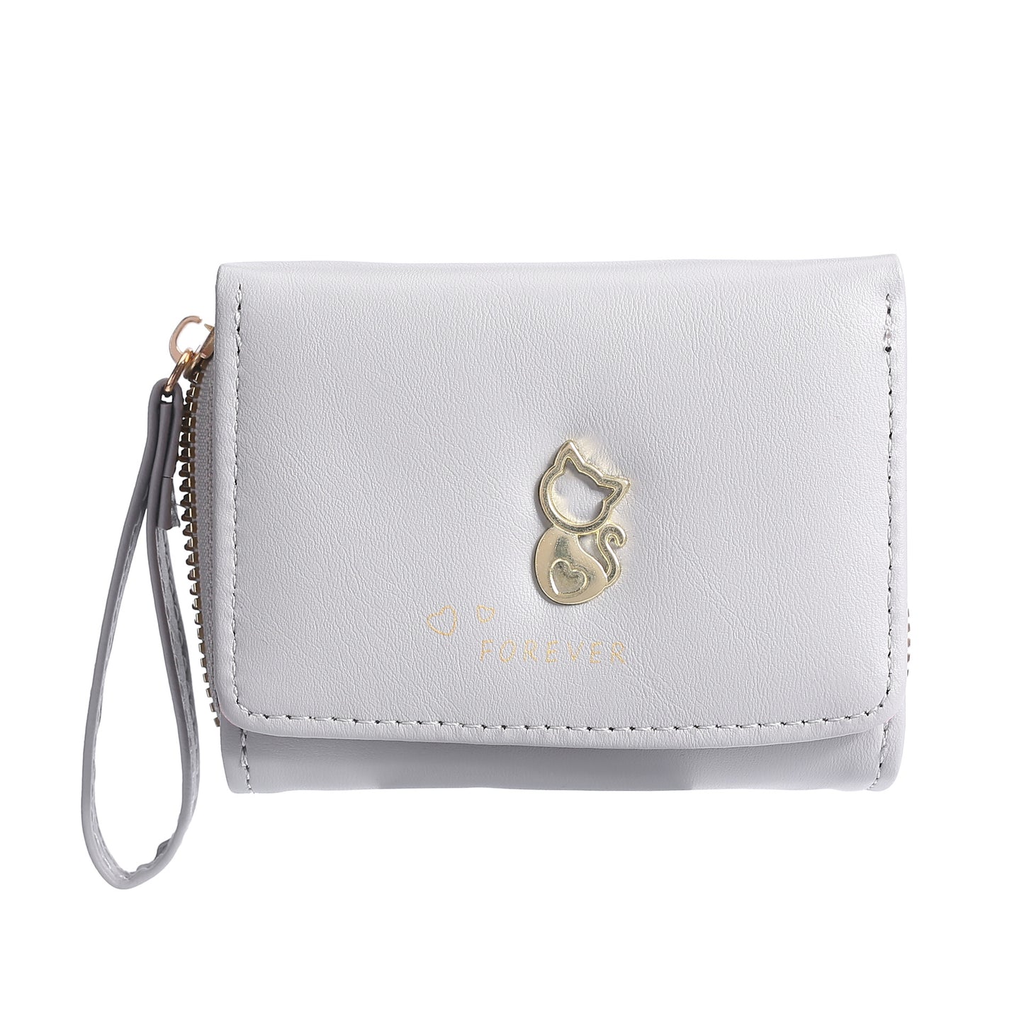 Women's Tri Fold Short Fashion Clutch High Ladies Wallets