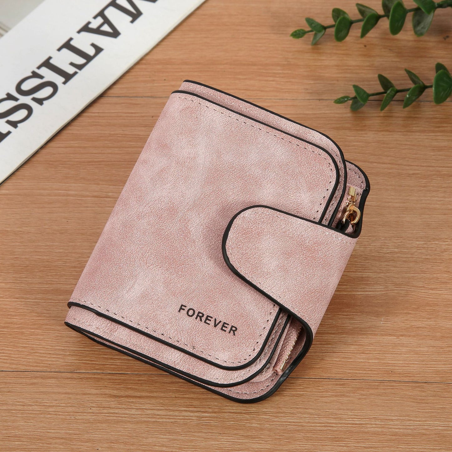 Women's Pretty Retro Frosted Leather Short Ladies Wallets