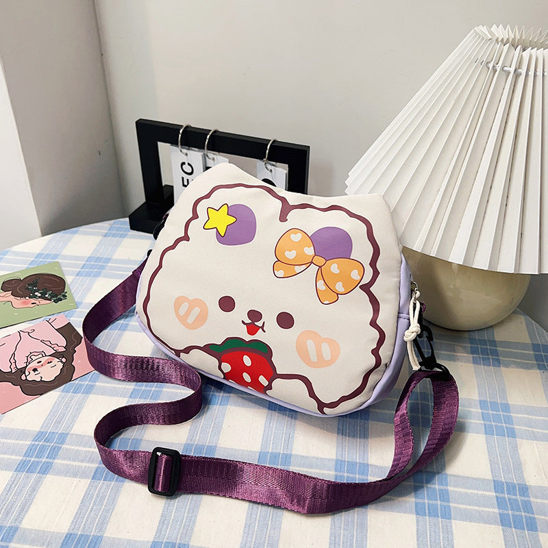 Cartoon Large Capacity Nylon Girly Sweet Shoulder Bags
