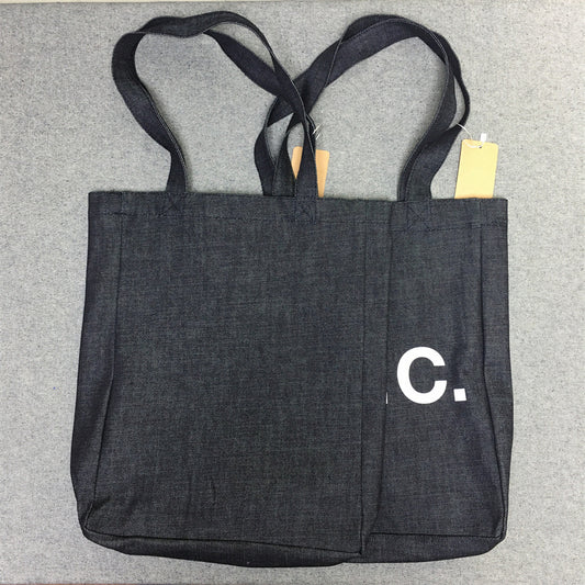 Wind Down Thick Denim Large Capacity Tote Bags