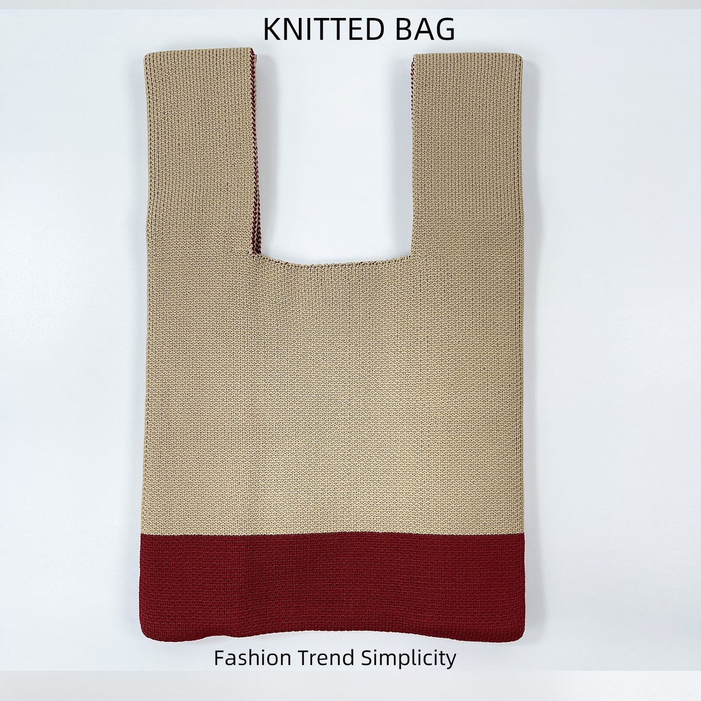 Women's Flower Knitted Large Capacity Totes Wrist Handbags