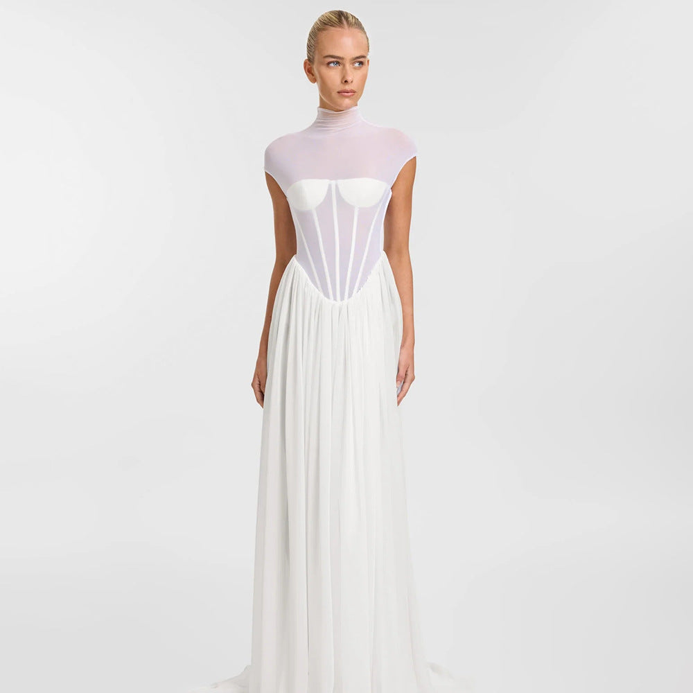 Women's Chiffon Large Swing Dress Fashion Fairy Dresses
