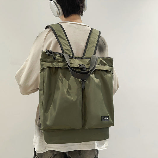 Women's & Men's & Commuter Solid Color Large Capacity Men's Shoulder Bags