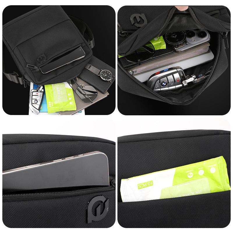 Men's Slouchy Korean Waterproof Haversack Pouch Men's Shoulder Bags