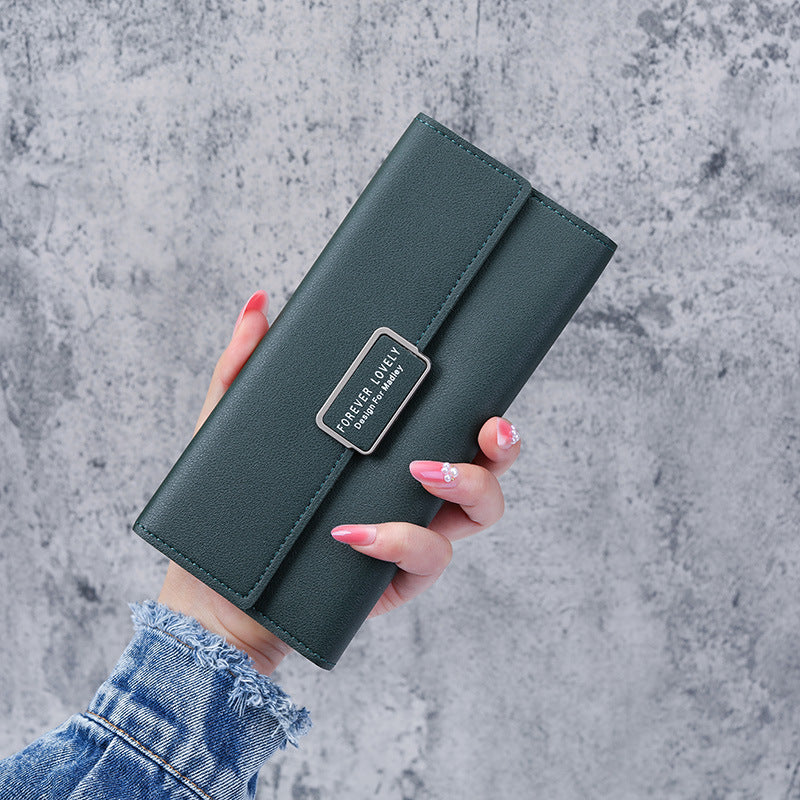 Unique Long Multifunctional Multiple Slots Zipper Ladies Wallets