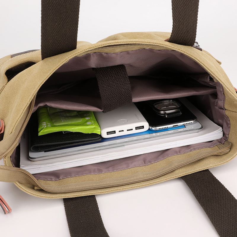 Canvas Trendy Leisure Commute Large Capacity Bags