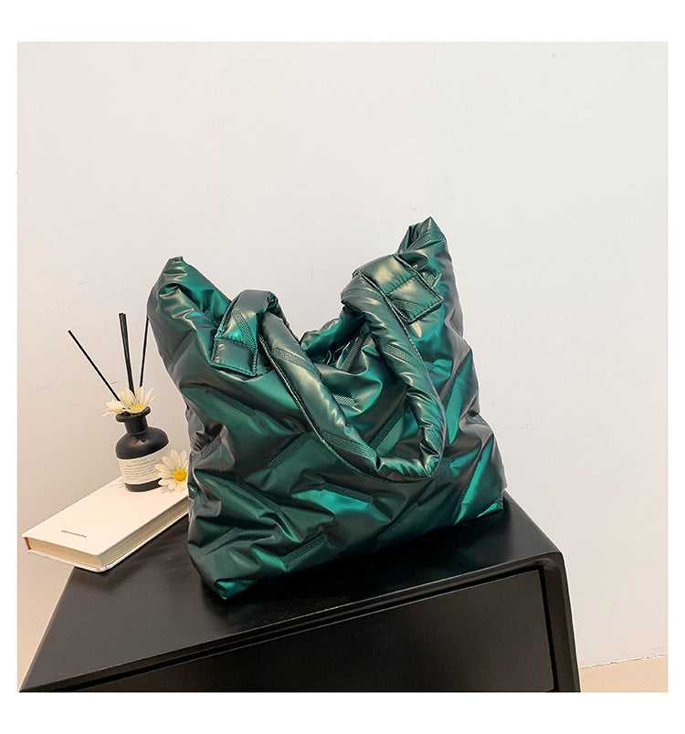 Women's Large Capacity Korean Style Solid Color Tote Bags
