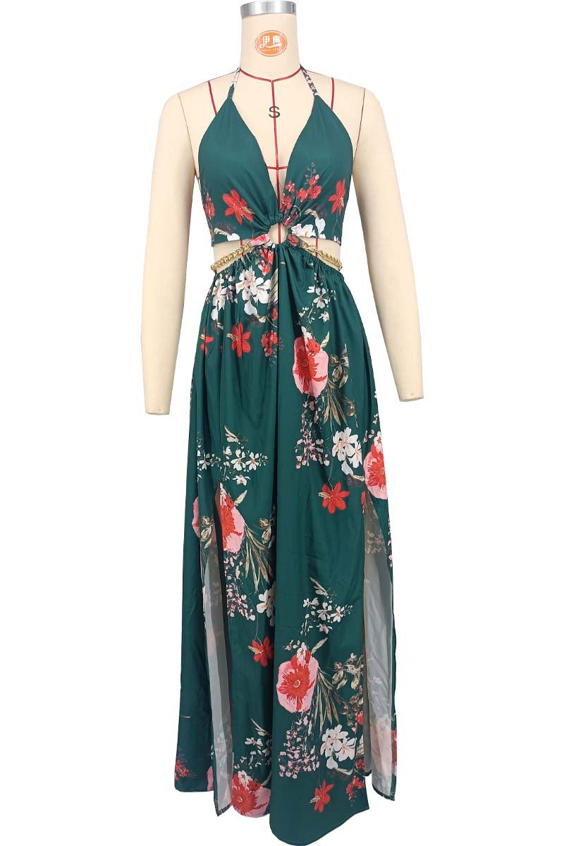Women's Large Slightly Fat Mid-length Sling French Dresses