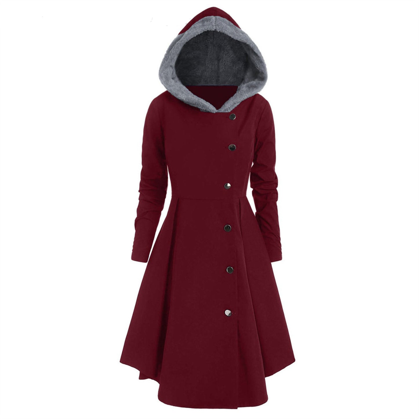 Women's Halloween Woolen Christmas Clothes Elegant Trench Coats