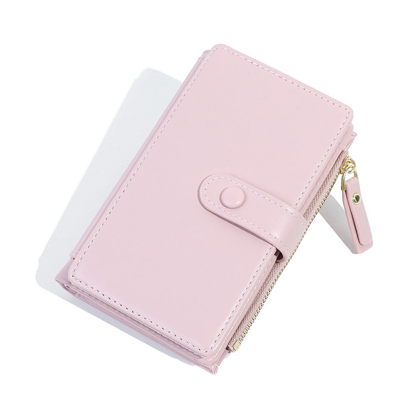 Women's High Sense Short Simple Zipper Change Ladies Wallets