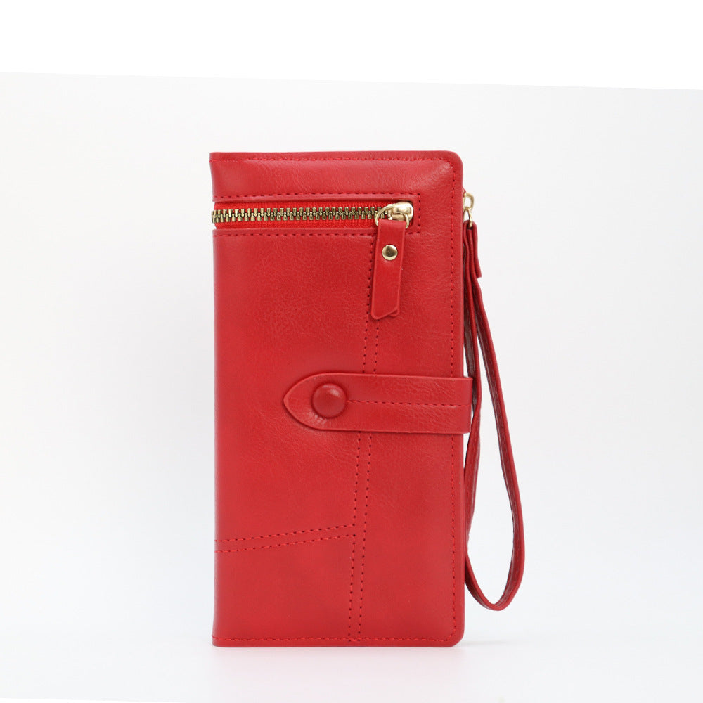 Women's Fresh Sweet Two-fold Long Multiple Slots Purses