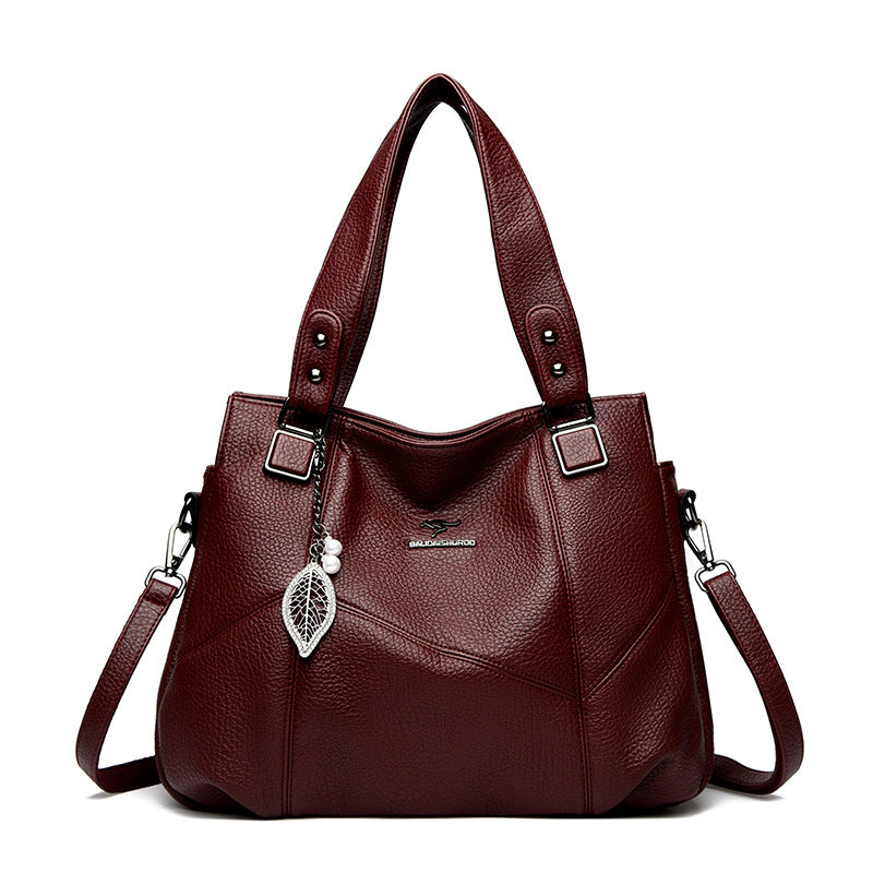 Women's For Mom Embroidery Thread Large Handbags