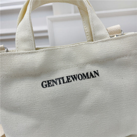 Thailand Canvas Design Portable Letter Large Crossbody Bags