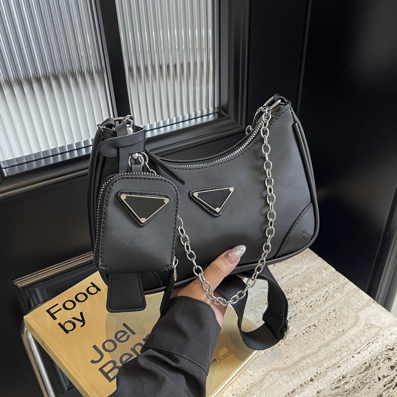 Women's Versatile High-grade Chain Underarm Three-in-one Crossbody Bags
