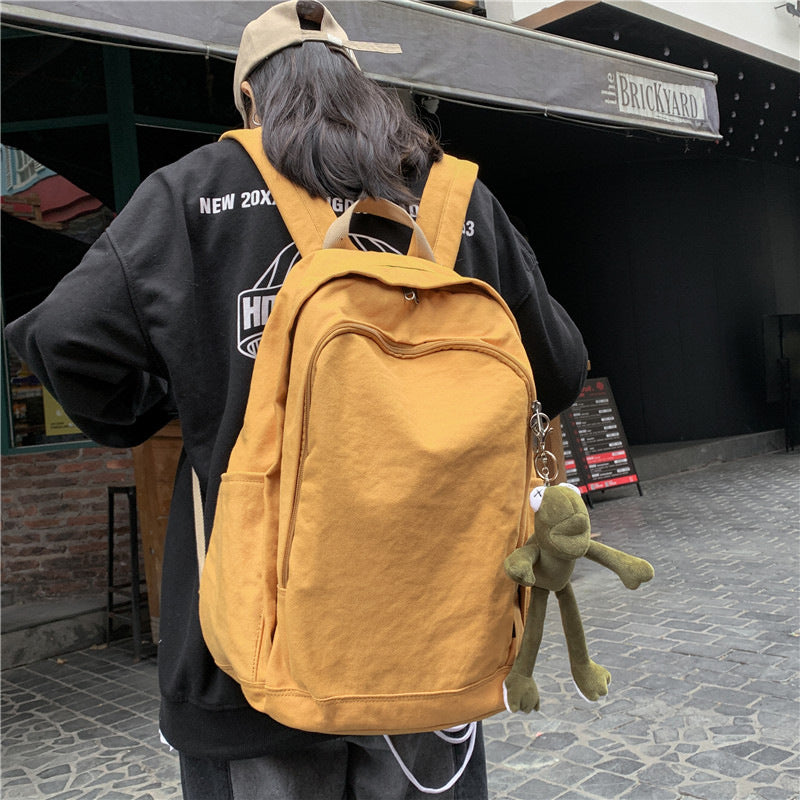 Korean Style Simple Couple Large Capacity Middle School Students' Schoolbags